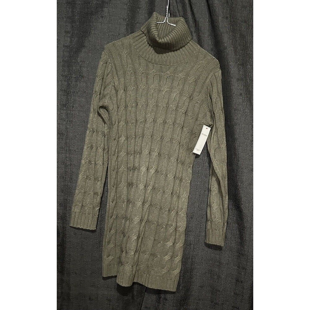 Fable Women’s Turtleneck Sweater Dress Beige Size Small EUC